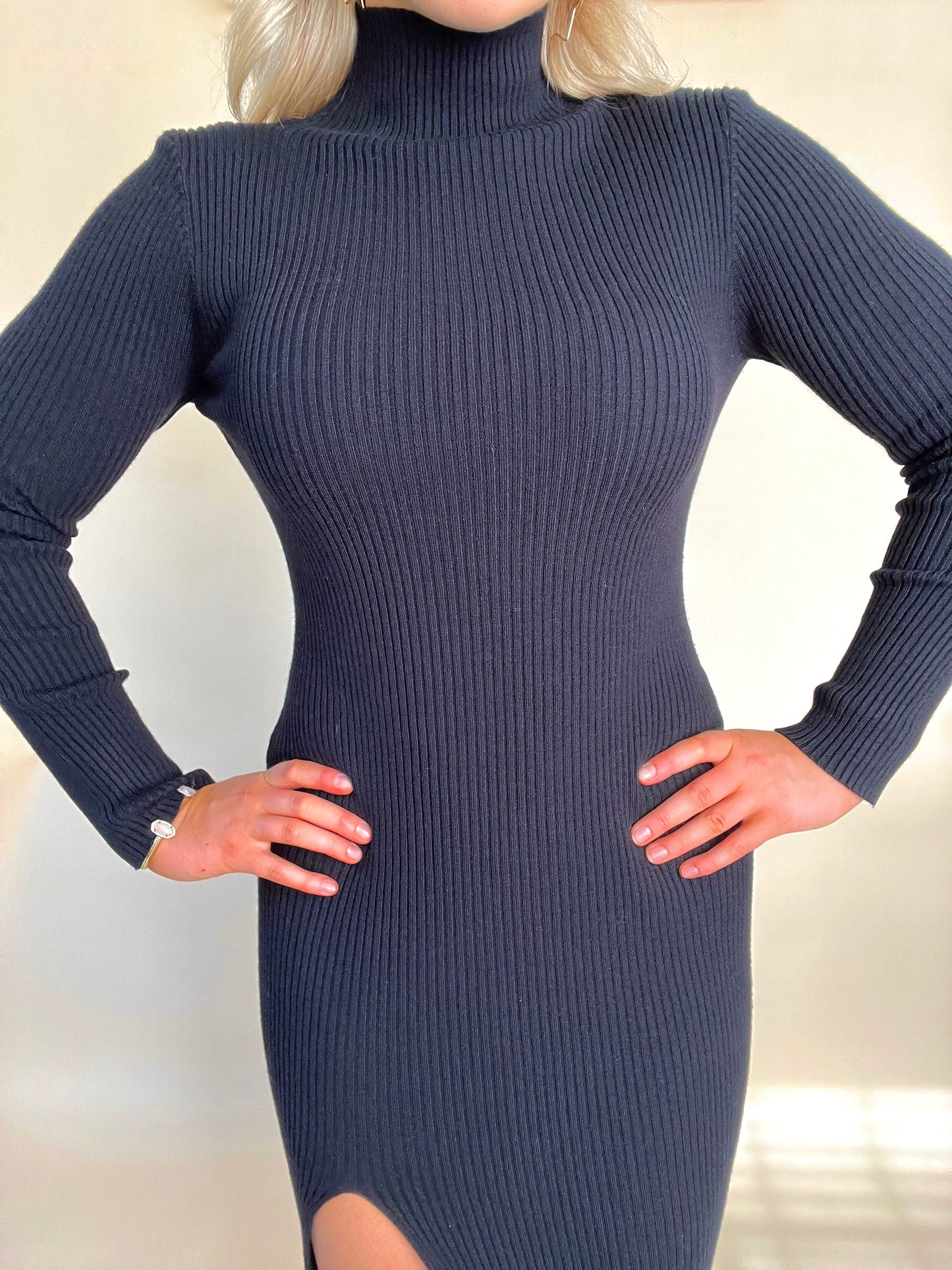 Midi Turtleneck Dress