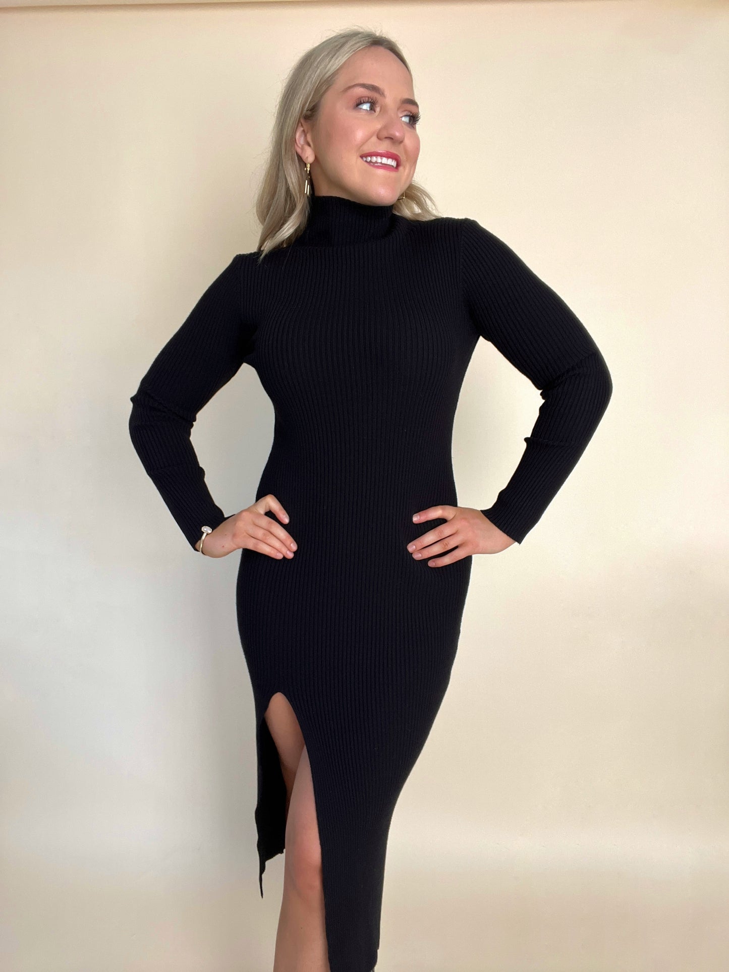 Midi Turtleneck Dress