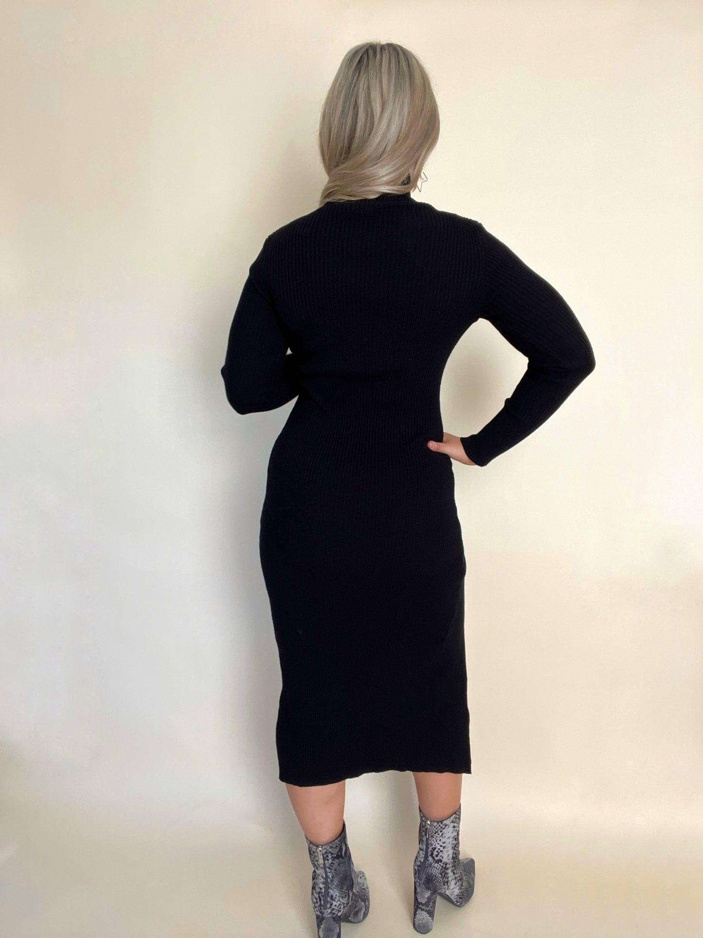 Midi Turtleneck Dress