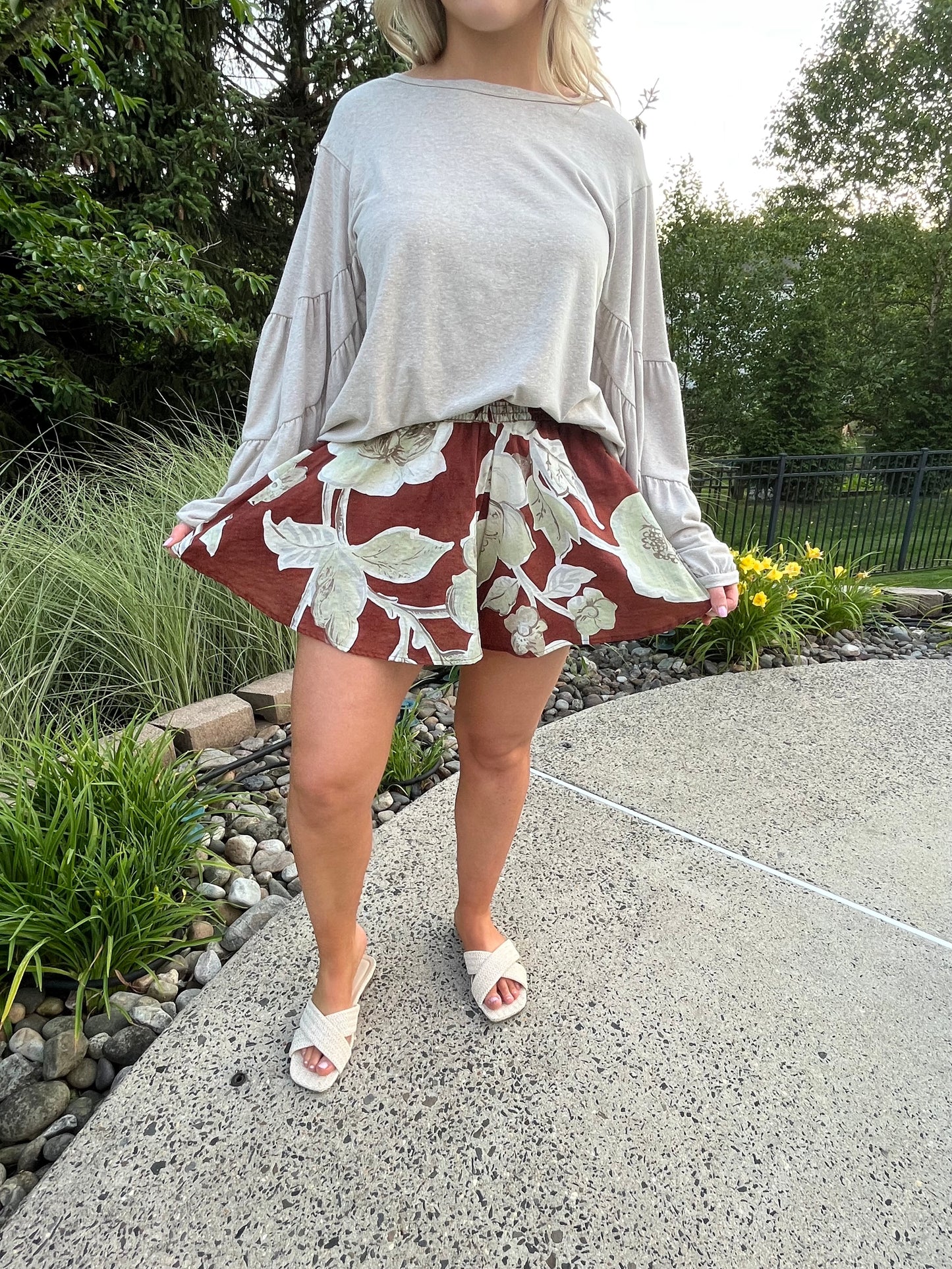 Flowy Floral Shorts