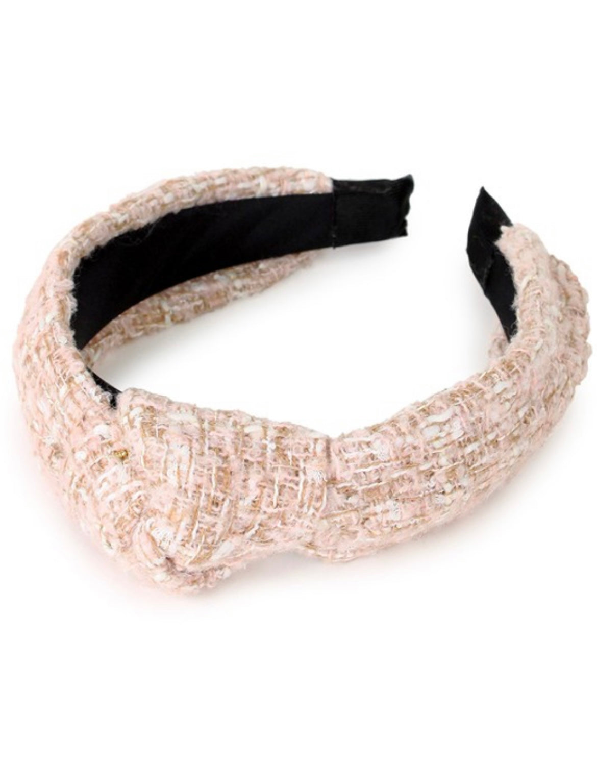 Pink Tweed Headband