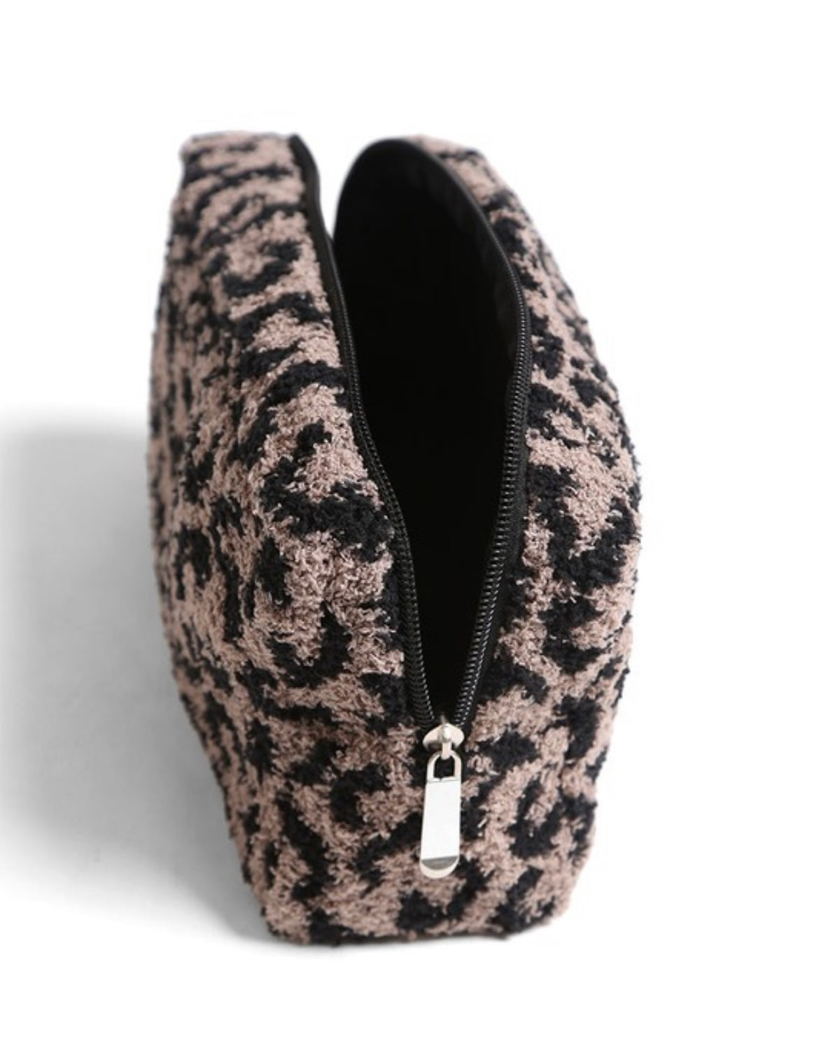 Sherpa Leopard Makeup Bag